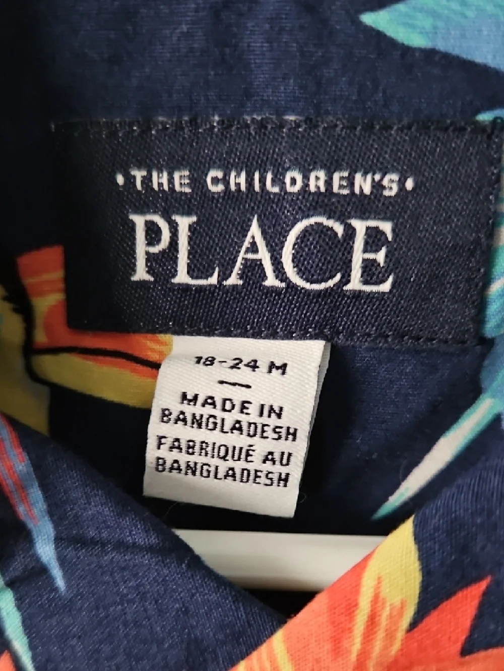 The Children's Place Navy Tropical Bird Shirt & Short Set - Picture 2 of 9